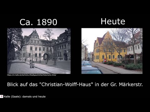 Halle (Saale) damals vs. heute #11