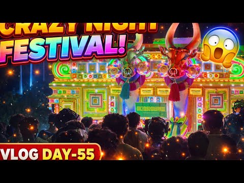Cherpulassery Festival 2026 🔥 Crazy Night Celebration | Temple Festival Vlog Day 55