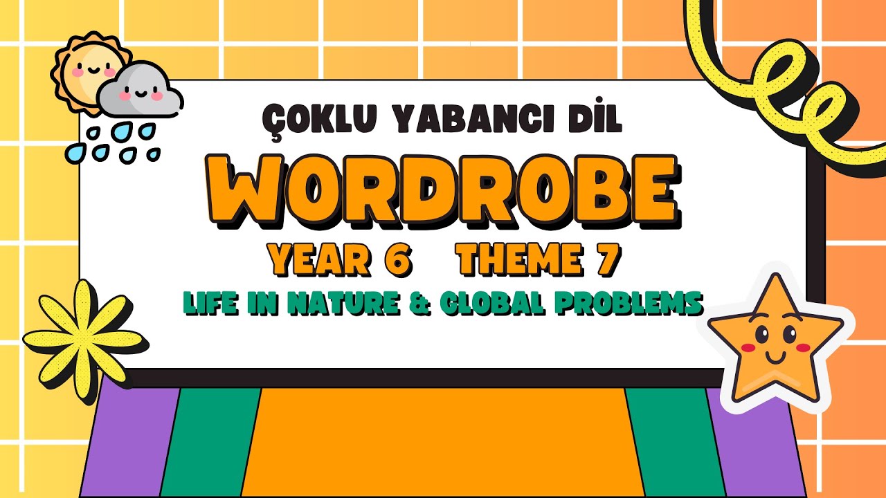 6. Sınıf Çoklu Yabancı Dil İngilizce Theme 7 Life in Nature & Global Problem Kelimeleri Maarif Model