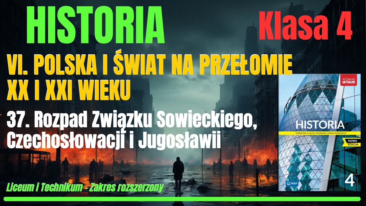 HISTORIA 4 | Dział VI.Roz.37:Rozpad Związku Sowieckiego, Czechosłowacji i Jugosławii #historia