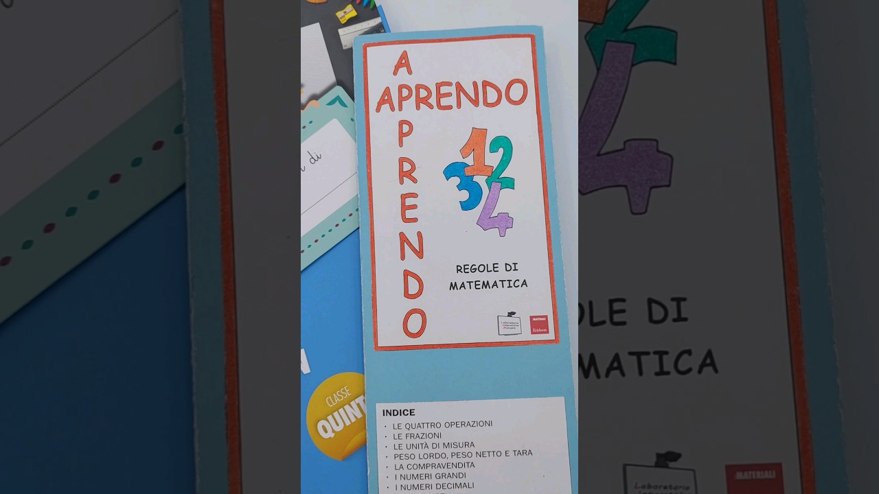 DISFA-QUADERNO Matematica classe 5^ #lapbook #matematica Matematica #scuolaprimaria
