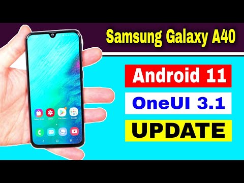 Samsung Galaxy A40 gets Android 11 Based OneUI 3.1 Update