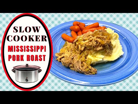 MISSISSIPPI PORK ROAST SLOW COOKER MEAL IDEA! FREEZER MEAL COMPATIBLE!!