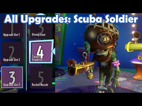 All Upgrades: Scuba Soldier - Loads of Variants PvZ Gw2 Mod