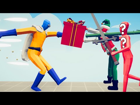 RANDOM WEAPON + PRESENT ELF vs EVERY UNIT - TABS Totally Accurate Battle Simulator
