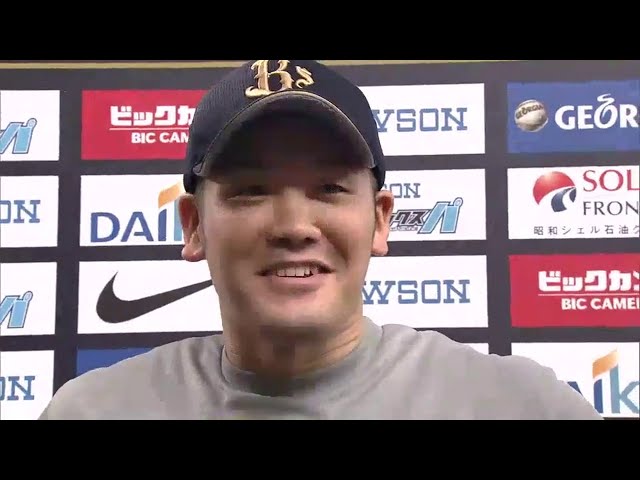 バファローズ・T-岡田選手ヒーローインタビュー 2014/10/12 Bs-F