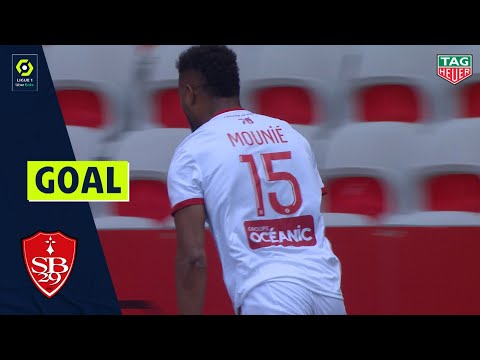 Goal Steve MOUNIE (4' - STADE BRESTOIS 29) OGC NICE - STADE BRESTOIS 29 (3-2) 20/21
