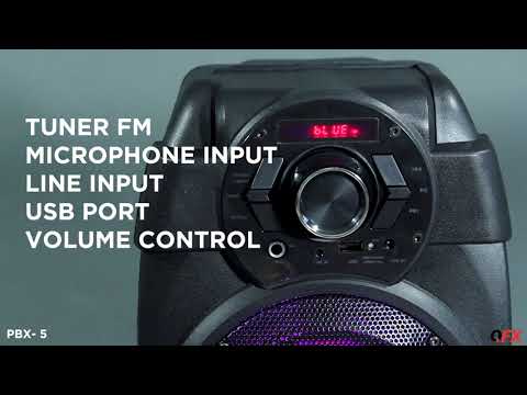 QFX PBX-5 6.5" Bluetooth Party Speaker with Rechargeable Battery - Second Medium