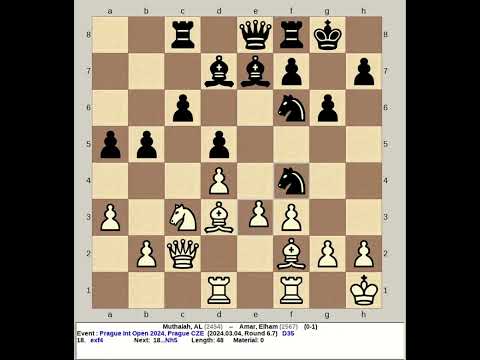 Muthaiah, AL vs Amar, Elham | Prague Int Chess Open 2024, Czechoslovakia