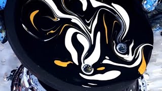 TWIRLING SHERES: Mesmerizing Painting Techniques with MARBLES / Acrylic Pouring (379)