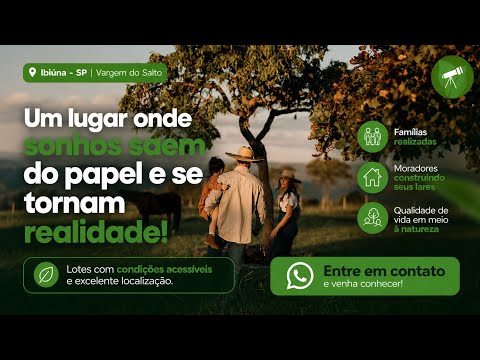 Lotes de 500m² - Ibiúna, Vargem do salto - São Paulo