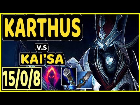 XKENZUKE (KARTHUS) vs KAI'SA - 15/0/8 KDA JUNGLE CHALLENGER GAMEPLAY - EUW