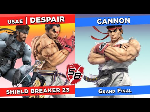 Shield Breaker 23 - Grand Final - USAE | Despair (Kazuya, Snake, Sephiroth) Vs. Cannon (Ryu)