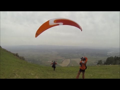 Paragliding in Lijak, Slovenia