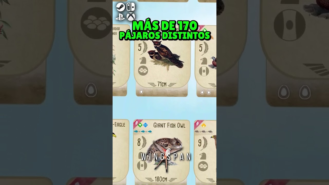 🐦 25 nuevas aves cambian todas las combinaciones de Wingspan #Shorts