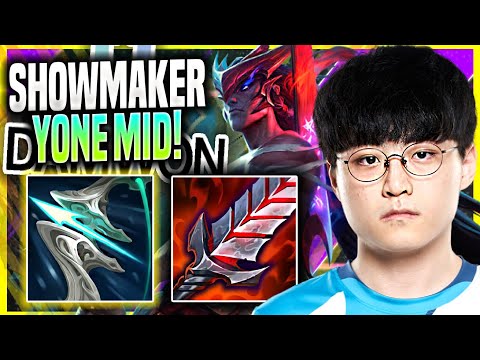 SHOWMAKER RANK 1 KOREA DOMINATING YONE! - DWG ShowMaker Plays Yone Mid vs Rumble! | Season 11