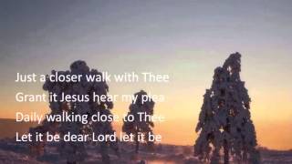 A Closer Walk with Thee ~ Slim Whitman ~ lyric video