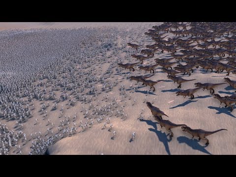 30000 STORMTROOPERS vs 5000 TREX - Ultimate Epic Battle Simulator