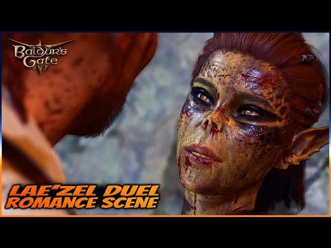 Duel Lae'zel Romance Scene | Win and lose outcomes | Romanced Shadowheart reaction | Baldur's Gate 3