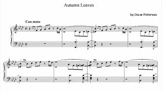 Oscar Peterson - Autumn Leaves (transcription)