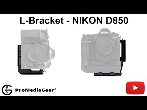L-bracket for Nikon D850 and MB-D18 Battery Pack Grip Arca-Style
