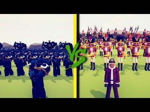 WARHAMMER ARMY vs HOLIDAY FACTION - Totally Accurate Battle Simulator TABS