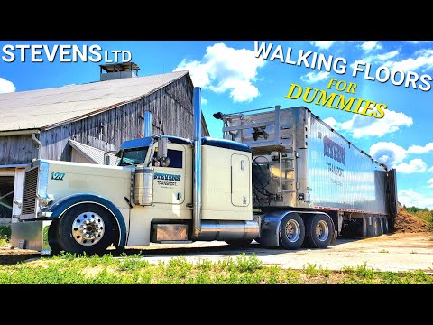 Do You Know How A WALKING FLOOR Trailer Works ? Well Let Me Show You This EXPENSIVE Trailer !!