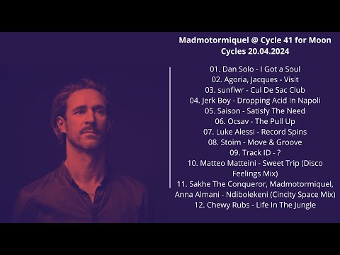 Madmotormiquel @ Cycle 41 for Moon Cycles 20.04.2024 with Tracklist