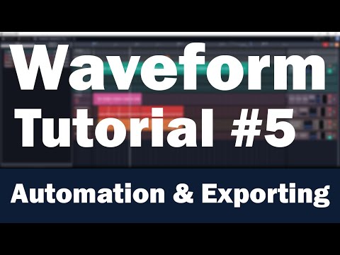 Tracktion Waveform Tutorial (Part 5) – Automation, Control Surfaces, and Exporting