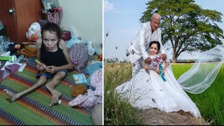 'My dream has come true!' Disabled bride ties the knot after feared she'd never find love