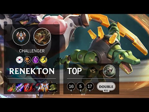 Renekton Top vs Camille - KR Challenger Patch 10.16