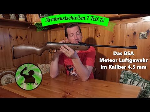 Armbrustschießen ? Teil 12 - Das BSA Meteor Luftgewehr im Kaliber 4,5 mm.