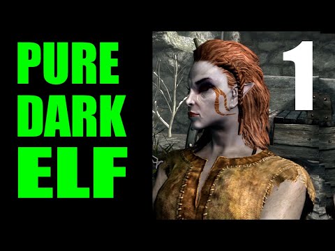 Skyrim PURE DARK ELF Challenge Run Walkthrough - Part 1, Myrwatch (Legendary Difficulty)