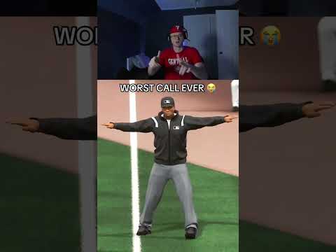 WORST CALL EVER 😭 #mlbtheshow25 #baseball #mlb #playful