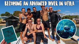 ~Part 2~ ADVANCED OPEN WATER SCUBA DIVE CERTIFICATION IN UTILA, HONDURAS