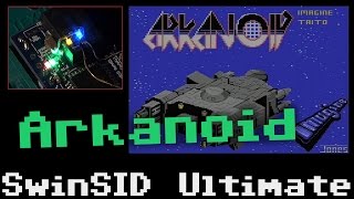 Arkanoid for Commodore 64 played on the SwinSID Ultimate.