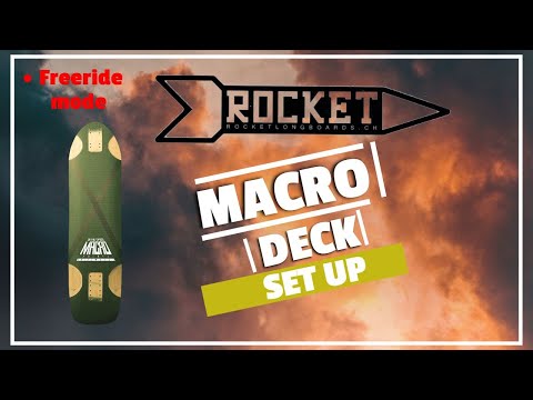 Set up options for the Rocket Macro freeride longboard