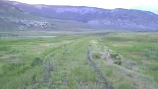 preview picture of video 'Old railroad bed going into Gardiner, MT'