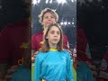 UEFA Women's Champions League anthem at Olimpico, Rome before AS Roma women vs FC Barcelona femení