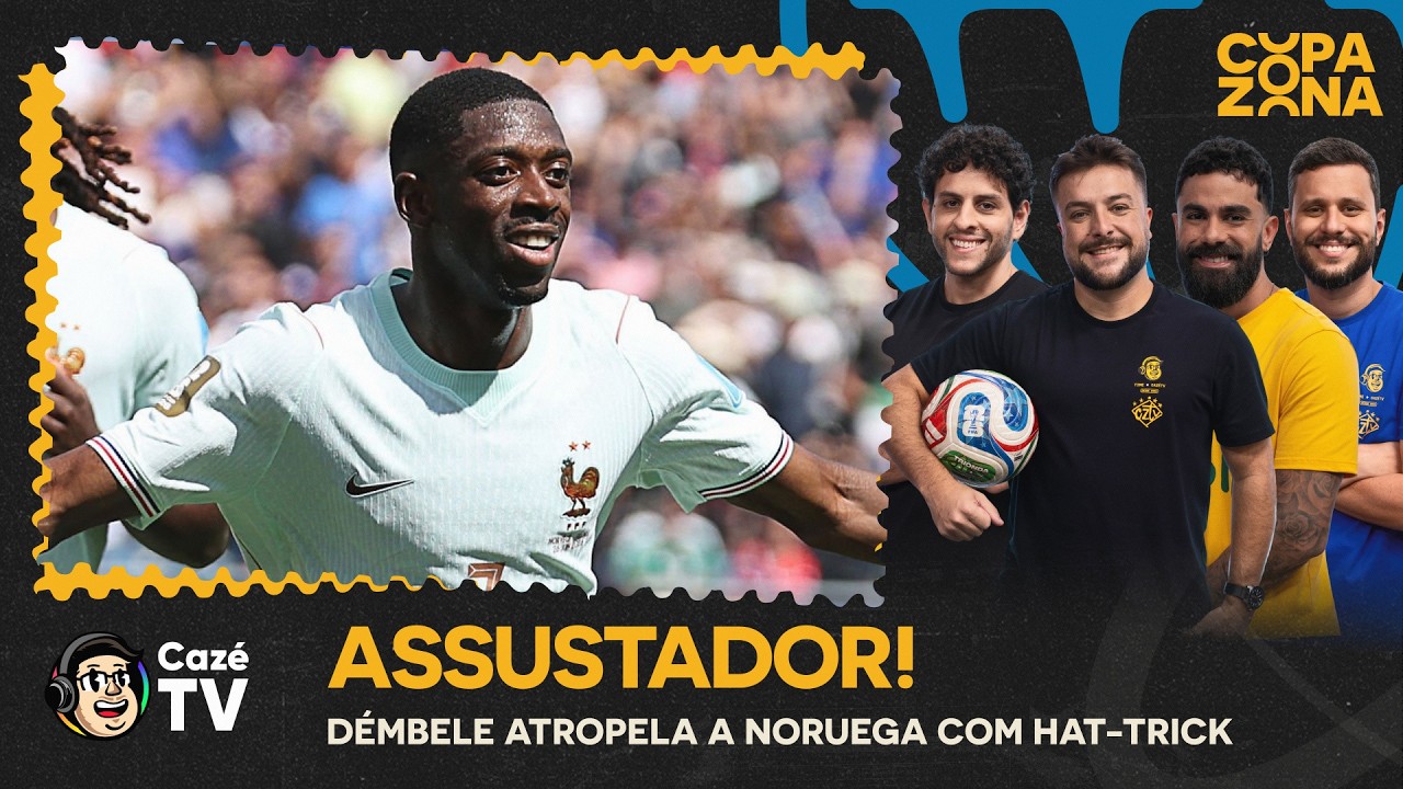 FRANÇA DO OUTRO LADO DO CHAVEAMENTO! DEMBÉLÉ ATROPELA A NORUEGA COM HAT-TRICK | COPAZONA