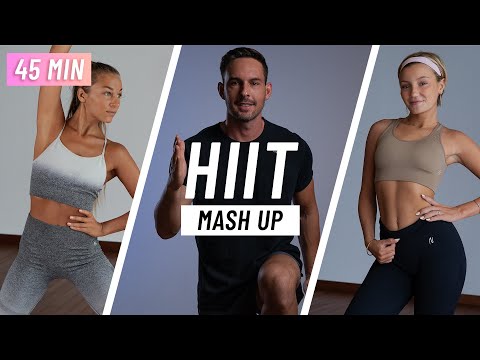 45 Min Full Body HIIT Workout At Home (No Equipment, No Repeats)