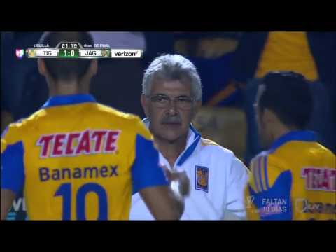 Amazing goal Gignac Tigres 2-1 Jaguars - MLX League 2015-2016