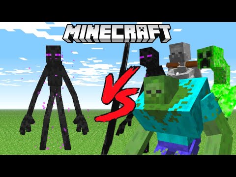 MUTANT ENDERMAN vs EVERY MUTANT CREATURE in Minecraft Mob Battle