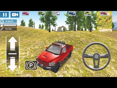 Offroad 4x4 Mountain: Red Pick Up Car Driving Simulator - Android GamePlay 3D