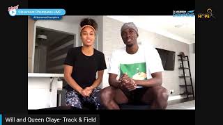 Classroom Champions LIVE: Queen Harrison &amp; Will Claye, Olympians and Athlete for Hope athletes