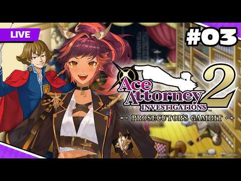[Let's Play] Ace Attorney Investigations 2: Prosecutor's Gambit #3 [EN - Twitch] | HOKU 🦉