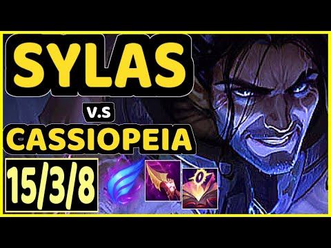 NEMESIS (SYLAS) vs CASSIOPEIA - 15/3/8 KDA MID CHALLENGER GAMEPLAY - EUW