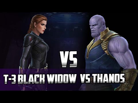 T-3 Black Widow Vs WBU Thanos - MARVEL Future Fight