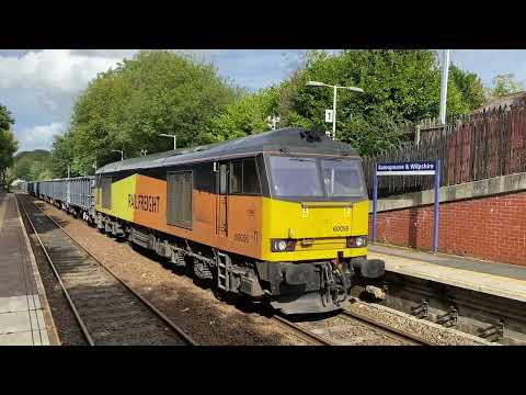 Diesel Freight Train Colas Rail Freight 60056 Aggregates Ramsgreave & Wilpshire Station  Blackburn