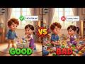 SLOW ENGLISH GOOD Vs BAD Leo S Messy Room English Story A1 A2 Level